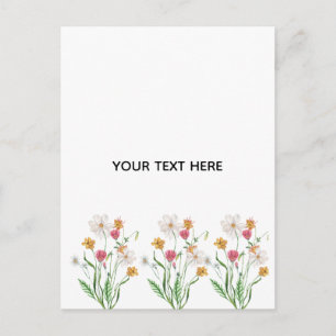 Erstelle deine eigene Floral Postkarte