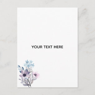 Erstelle deine eigene Floral Postkarte
