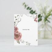 Erstelle deine eigene Floral  Postkarte (Stehend Vorderseite)