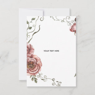 Erstelle deine eigene Floral RSVP Karte