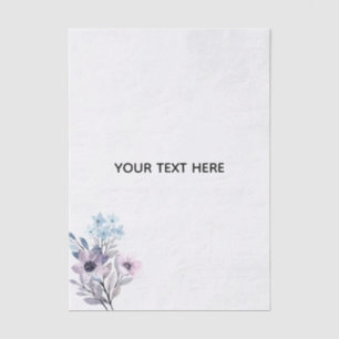 Erstelle deine eigene Floral Seidenpapier