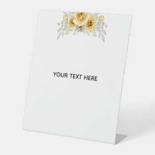Erstelle deine eigene Floral Sockelschild