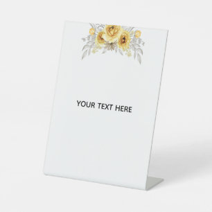 Erstelle deine eigene Floral Sockelschild