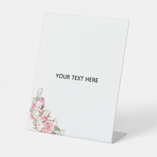 Erstelle deine eigene Floral Sockelschild