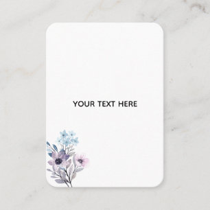 Erstelle deine eigene Floral Telefonnummerkarte