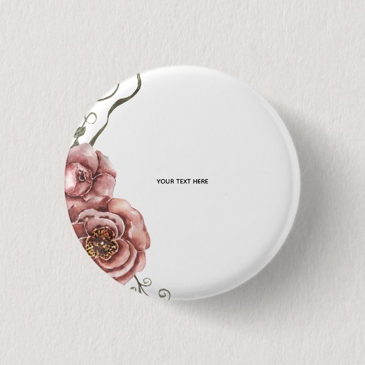 Erstelle deine eigene Florale Button (Vorderseite)