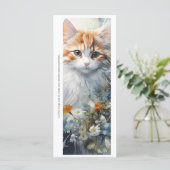 Erstelle Deine eigene florale orange Kitten-Leseze (Stehend Vorderseite)