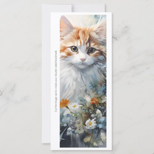 Erstelle Deine eigene florale orange Kitten-Leseze (Vorderseite)
