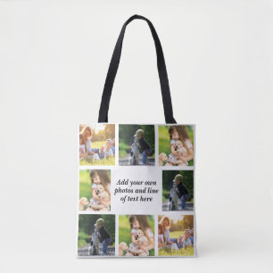Erstelle deine eigene Fotocollage und Text Tasche