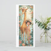 Erstelle deine eigene Giraffen-Mädchen-Lesezeichen (Stehend Vorderseite)