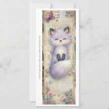 Erstelle deine eigene glückliche violette Fuchs-Le