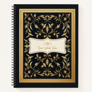 Erstelle Deine eigene Golden Leaves Buchplatte Sch Notizblock