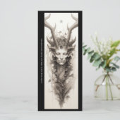 Erstelle deine eigene heidnische Cernunos-Lesezeic (Stehend Vorderseite)