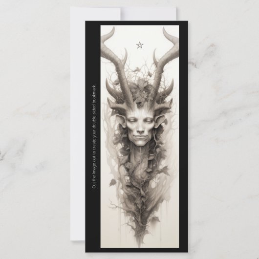 Erstelle deine eigene heidnische Cernunos-Lesezeic (Vorderseite)