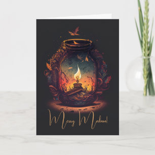 Erstelle deine eigene Herbst-Fee-Laterne Feiertagskarte