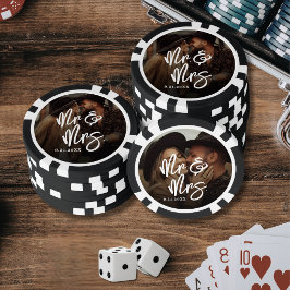 Erstelle Deine eigene Hochzeitsfotografie Pokerchips