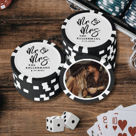 Erstelle Deine eigene Hochzeitsfotografie Pokerchips