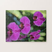 Erstelle deine eigene hübsche violette Orchideenbl Puzzle (Horizontal)