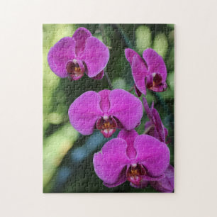 Erstelle deine eigene hübsche violette Orchideenbl Puzzle
