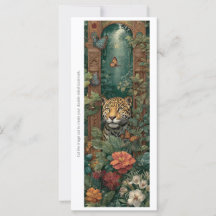 Erstelle deine eigene Jungle Cheetah-Lesezeichenka