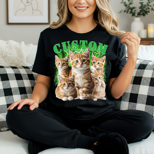 Erstelle deine eigene Katze oder Haustiere 90er Bo Tri-Blend Shirt