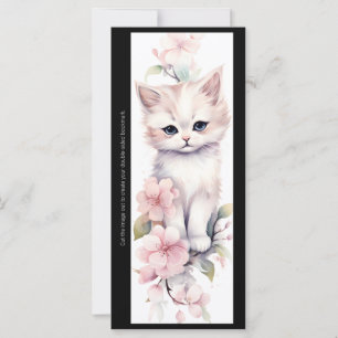 Erstelle deine eigene Kirschblüten-Katzen-Lesezeic