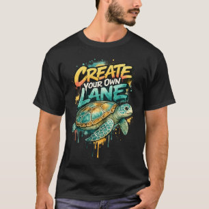 Erstelle deine eigene Lane-Graffiti-Meeres-Schildk T-Shirt