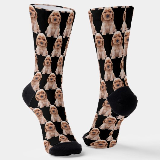 Erstelle deine eigene lustige Custom Foto-Crew  Socken (Gewinkelt)