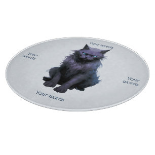 Erstelle deine eigene magische schwarze Katze Schneidebrett