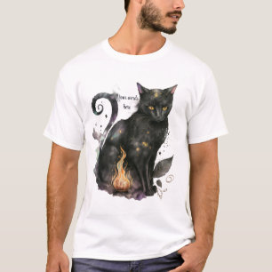 Erstelle deine eigene magische schwarze Katze T-Shirt