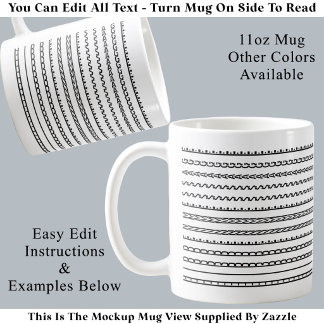 Erstelle Deine eigene moderne minimalistische vers Kaffeetasse