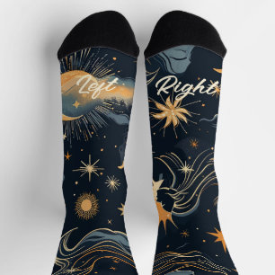 Erstelle deine eigene Mondgöttin Himmelskörper Socken