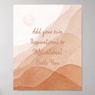 Erstelle deine eigene motivierende inspirierende A Poster