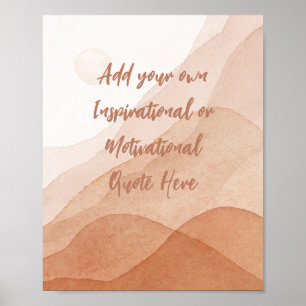 Erstelle deine eigene motivierende inspirierende A Poster