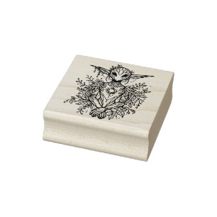 Erstelle deine eigene mystische Waldnymphe Baumnym Gummistempel