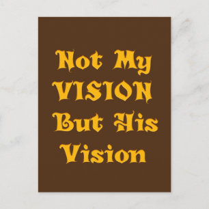 Erstelle deine eigene Nicht meine Vision sondern s Postkarte