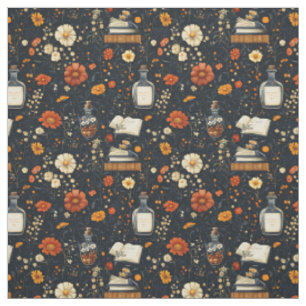 Erstelle deine eigene orange gelbe Wildblumen Magi Stoff