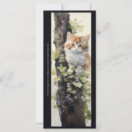 Erstelle deine eigene orange Kitten Efeu-Lesezeich
