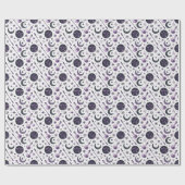 Erstelle deine eigene Purple Midnight Moon Magic Geschenkpapier (Flach)