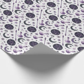 Erstelle deine eigene Purple Midnight Moon Magic Geschenkpapier (Ecke)