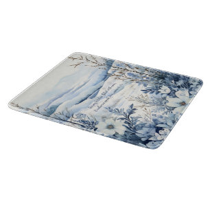Erstelle Deine eigene ruhige Winterlandschafts-Blu Schneidebrett