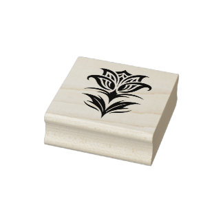 Erstelle Deine eigene schöne Stammes-Tulpen-Blume Gummistempel