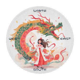 Erstelle deine eigene schuppige Jade-chinesische-D Schneidebrett