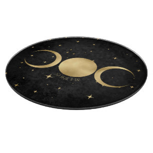 Erstelle Deine eigene schwarze und goldene Dreifac Schneidebrett