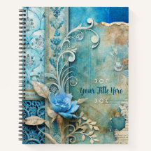 Erstelle deine eigene shabby chic blaue Rosen-Schm