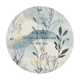 Erstelle deine eigene Sommer-Hügel-Blumen-Minimali Schneidebrett