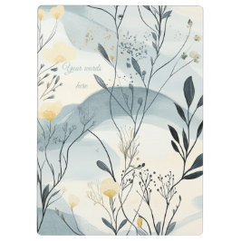 Erstelle deine eigene Sommerhügel-Blumen-Minimalis Klemmbrett