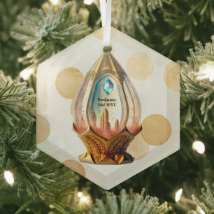 Erstelle deine eigene Steampunk-Kristallkugellater Ornament Aus Glas
