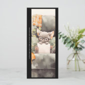 Erstelle deine eigene studienbeflissene graue Katz (Stehend Vorderseite)