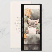 Erstelle deine eigene studienbeflissene graue Katz (Vorne/Hinten)